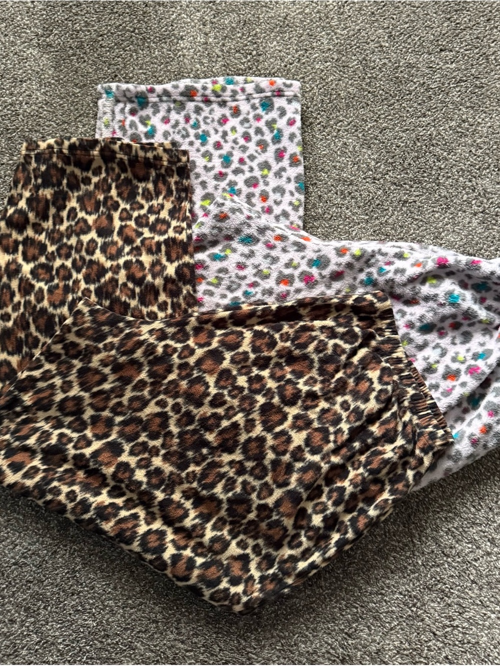 2 pairs Leopard Print Cozy Lounge Pants